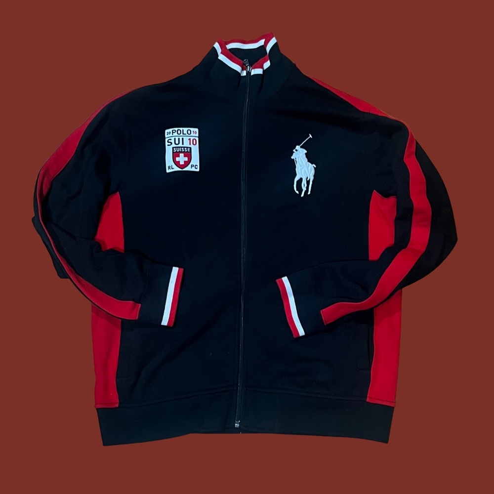 Swiss Polo Ralph Lauren Zip Up Large